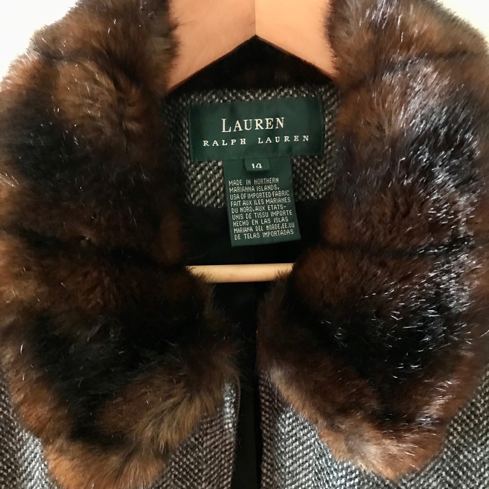 Vintage Ralph Lauren Fur Collar Blazer